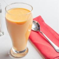 Mango Lassi · Yogurt shake with mango pulp.