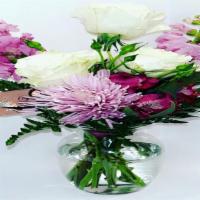 Assorted Flower Vase Bouquet  · (roses, alstroemerias, lilies, carnations, hydrangeas, foliage, fillers, greens, assorted fl...