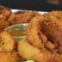 Onion Rings · Fried battered onion.