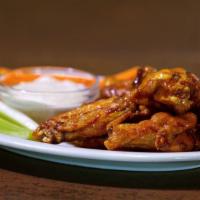Chicken Wings · BBQ, buffalo, hot, salt & pepper, cajun or honey garlic.
served with ranch or bleu cheese.