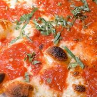 Margherita · Tomato sauce, mozzarella cheese and basil.