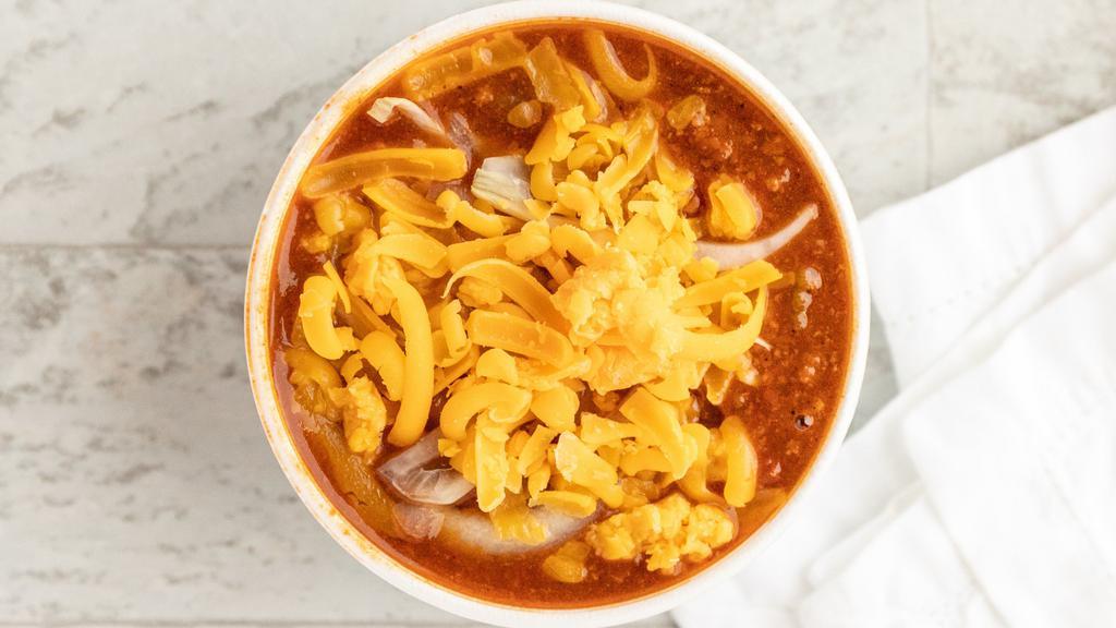 Chili · with cheese or onions.