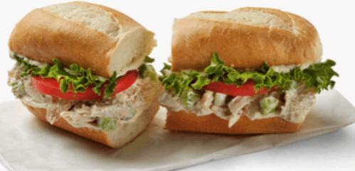 Chicken Salad Hoagie · HOMEMADE CHICKEN SALAD, LETTUCE, TOMATO, ONION, PROVOLONE CHEESE & OREGANO. SERVED ON A FRESH BAKED LONG ROLL.