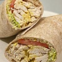 Honey Grilled Chicken Wrap · GRILLED CHICKEN, LETTUCE, TOMATO & HONEY MUSTARD. SERVED IN A FRESH BAKED WRAP OF YOUR CHOICE.