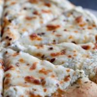White Pizza Combo · Marinated chicken, garlic, and broccoli.