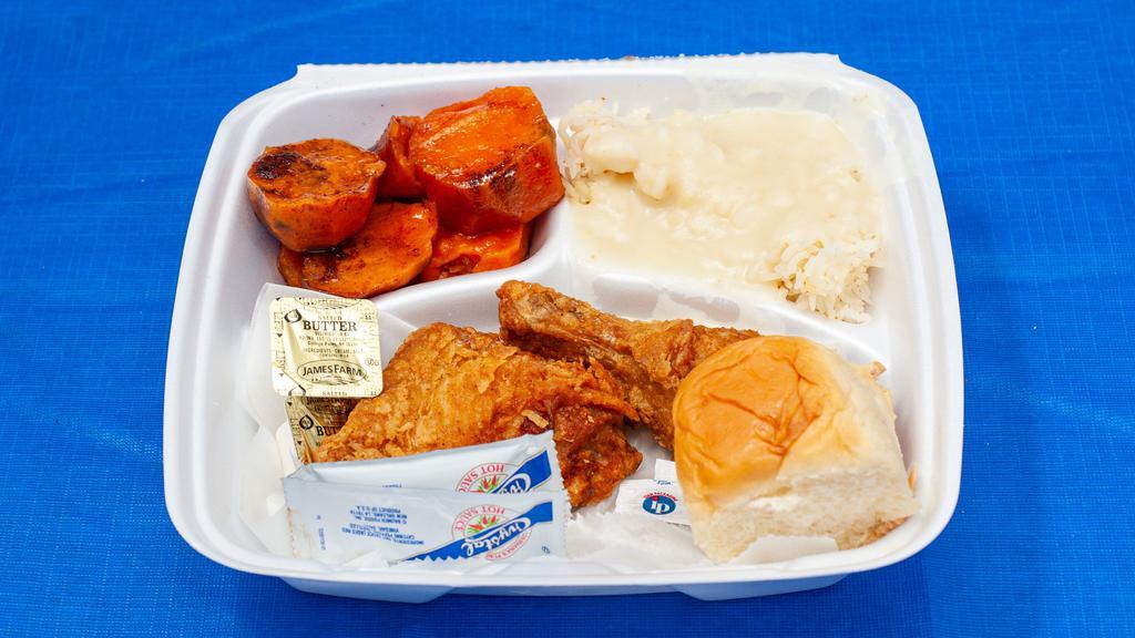 Fried Chicken (White) Dinner · Entree includes 2 Sides and Roll & Butter