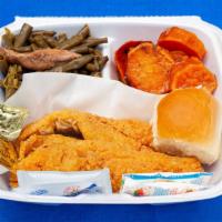 Fried Fish (Whiting) W/ Tarter Sauce Dinner · Entree includes 2 Sides and Roll & Butter
