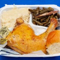 Baked Chicken (White) Dinner · Entree includes 2 Sides and Roll & Butter