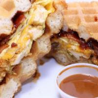 Crazy Uncle  · Grilled cheese chicken sandwich with spicy BBQ