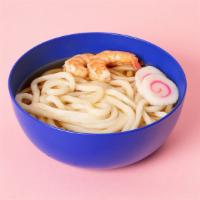 Spicy Seafood Udon · Seafood and vegetables in a spicy broth