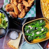 Family Fried Chicken (For 4) · One order includes: Caesar Salad bowl, Joe's Fried Chicken, Four Cheese Mac 'n Cheese, Brocc...