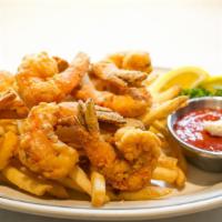 Crispy Fried Shrimp · french fried and cocktail sauce