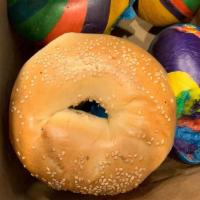 Bakery 1/2 Dozen · Seven bagels. (Except Rainbow, Asiago, French toast Bagel)
You can order Rainbow, French Toa...