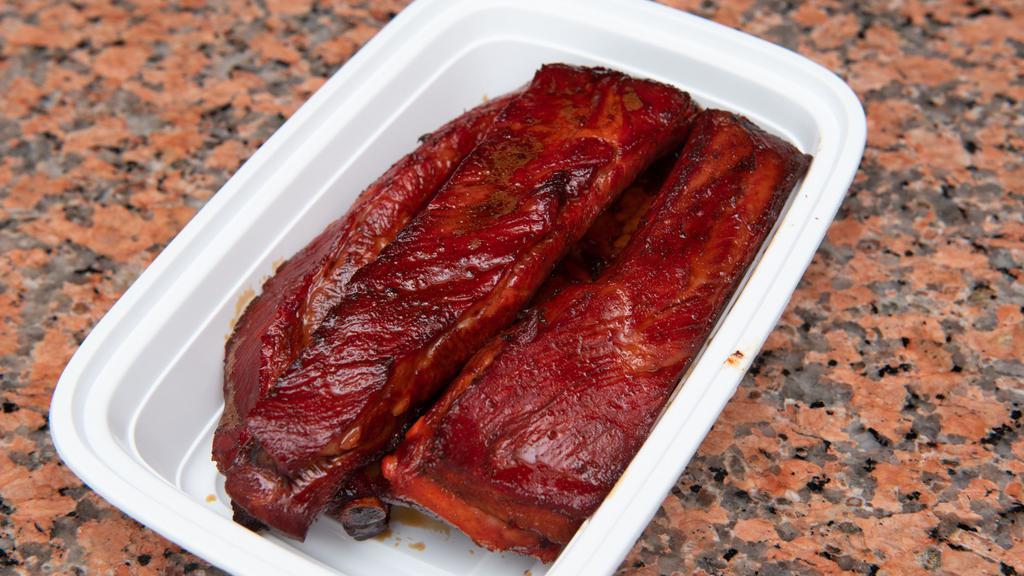 Barbecued Spare Ribs · Served with choice of rice.