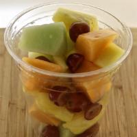 Fresh Fruit Cup · Vegan. Dairy Friendly. Gluten Friendly.  Nutritious seasonal fruit mix prepared fresh daily.