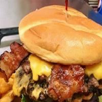Bacon Cheeseburger · Hamburger topped with cheese and bacon served on a brioche bun
