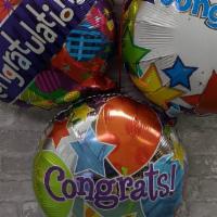Congratulations Balloon Bouquet Bb122 · Six Congratulations balloons with weight.
LOCAL DELIVERY ONLY.
Styles may vary.

Deluxe 8 ba...