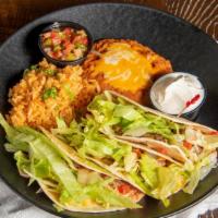 Navajo Tacos · Choice of fresh tilapia, London broil or grilled chicken. Tilapia, chicken or London broil w...