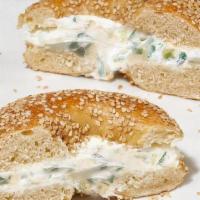 Bagel With Scallion Cream Cheese · Your Choice of Bagel With Scallion Cream Cheese