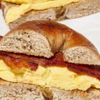 Bacon & Egg Sandwich · Your Choice of Bagel. Eggs or Egg Whites. Smoked Bacon