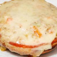Tuna Melt · Your Choice of Bagel. House-made Tuna Salad, Sliced Tomato, Melted Swiss Cheese