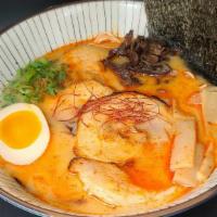 🌶️ 👍 Zuru Spicy Tonkotsu Ramen · Zuru’s 18-hour tonkotsu broth flavored with Okinawa sea salt and Zuru’s spicy Rayu chili ble...