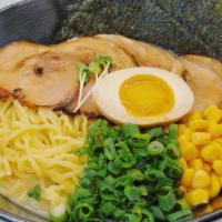 👍 Zuru Miso Ramen · Zuru’s 18-hour tonkotsu broth flavored with organic shiro miso. Thick wavy noodle, pork bell...