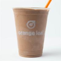 Chocolate Shake · Orange leaf brownie batter or chocolate yogurt blended with Hershey’s® chocolate syrup creat...