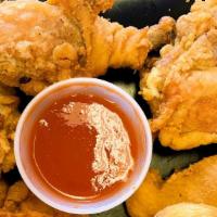 6 Pc Fried Chicken · 6pc Fried Chicken with Sweet & Sour Dipping Sauce (available in dark meat only).