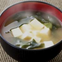 Miso Soup · Tofu, soybean paste, seaweed  scallions