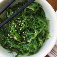 Seaweed Salad · Seaweed tossed in vinaigrette.

*Vegetarian