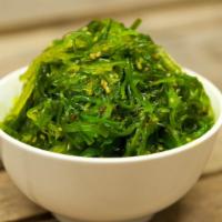 Seaweed Salad · Japanese marinated green seaweed.