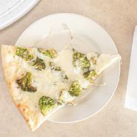 White Pizza With Broccoli · Fresh Broccoli Roasted with Garlic.
