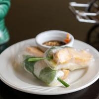 Pork Rolls(2) · Thit Nuong Cuon - Marinated pork wrapped in rice paper with rice noodles, lettuce, basil, an...