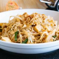 Chicken Pad Thai · Pad Thai Ga - Rice noodles, egg, tofu, bean sprout, peanuts, fried shallot (MUST be prepared...