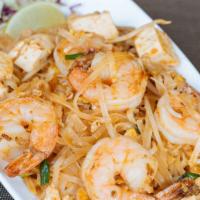 Siam Pad Thai · The Ultimate Padthai rice noodles with jumbo shrimps.