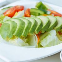 Avocado Salad · With ginger dressing.