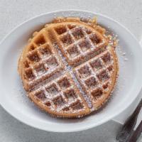 Belgian Waffle · Served With Powdered Sugar, Butter, & Syrup