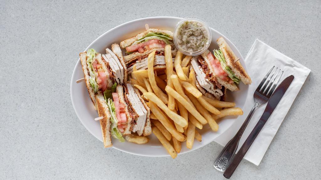 Club Diner Club · Grilled Chicken, American Cheese, Bacon, Lettuce, & Tomato