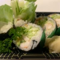 Boston  Maki · Cucumber, avocado, shrimp and lettuce.
