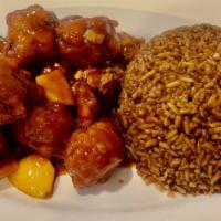 Poultry Combo Dinner · Includes choice of entrée, 1 appetizer and rice.