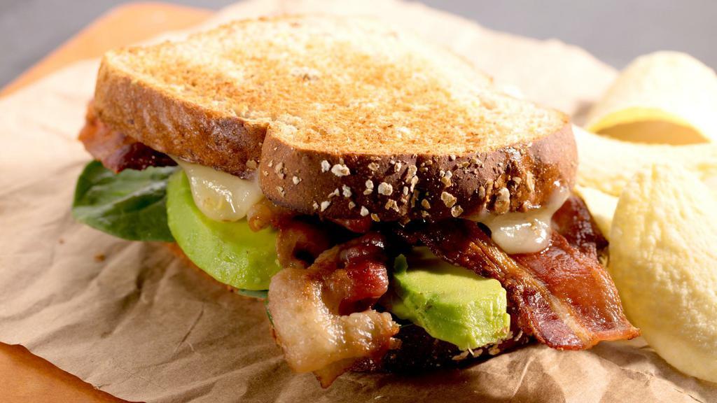 Avocado Bacon & 3 Cheese · Avocado, muenster, cheddar, & pepper jack cheese, bacon on white bread with 1000 island dressing