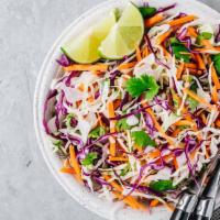 Sesame Ginger Oriental Salad · Napa, romaine, shredded carrot, red cabbage, spring onion, cilantro, chow mein noodle, w/ ou...