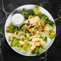 Caesar Salad  · (Vegetarian) Green leaf lettuce, tomatoes, scallions and parmesan cheese served with Caesar ...