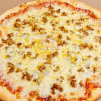 Sausage Pizza (Small) · Topped with classic cheese and sausage.