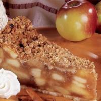 Crumbly Apple Pie · Fresh crisp apples with a cinnamon apple cider sauce topped with granola crumbs.