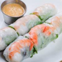 Two Summer Rolls · With shrimp and pork or shrimp and chicken.