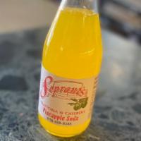 Soprano Handcrafted Italian Soda · 12.oz Pineapple soda.