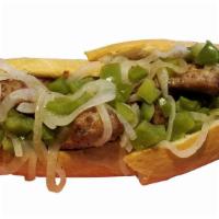 Boardwalk Sausage · Grilled sausage with green peppers & onions. sauce on the side.