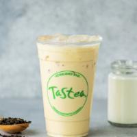 Jasmine Green Milk Tea · Jasmine green tea served with milk.